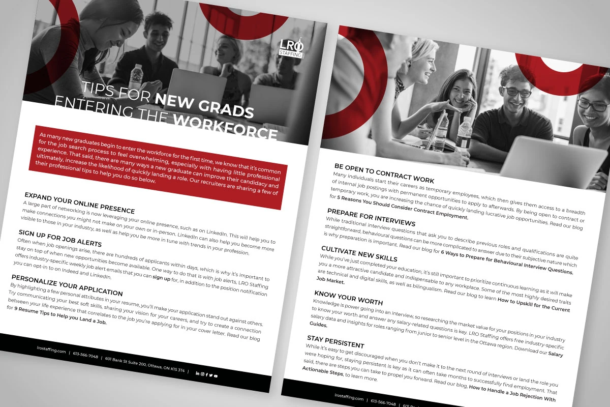Job tips for new grads cover