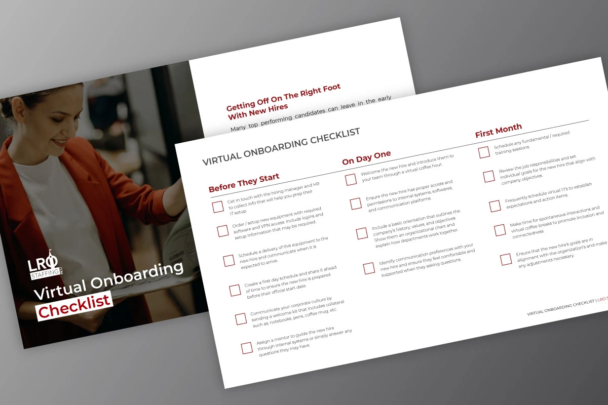 Virtual onboarding checklist cover